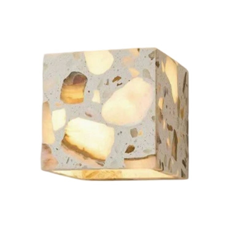 Outdoor Lighting Install - Easy Install Terrazzo Stone LED Wall