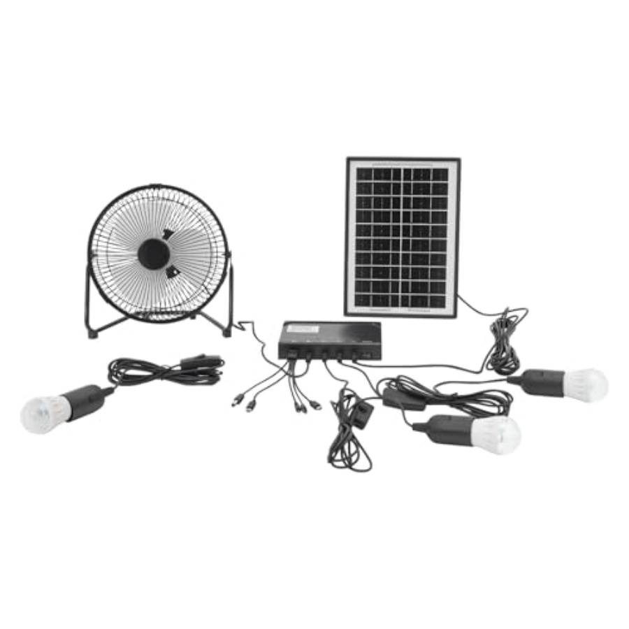 Outdoor Lighting Volt - Solar Ceiling Fan Light with Ba-ttery,