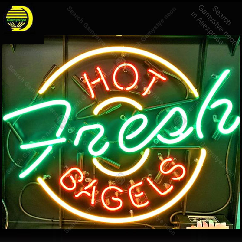 Outdoor Lighting Expressions - Neon Sign for HOT Fresh BAGELS