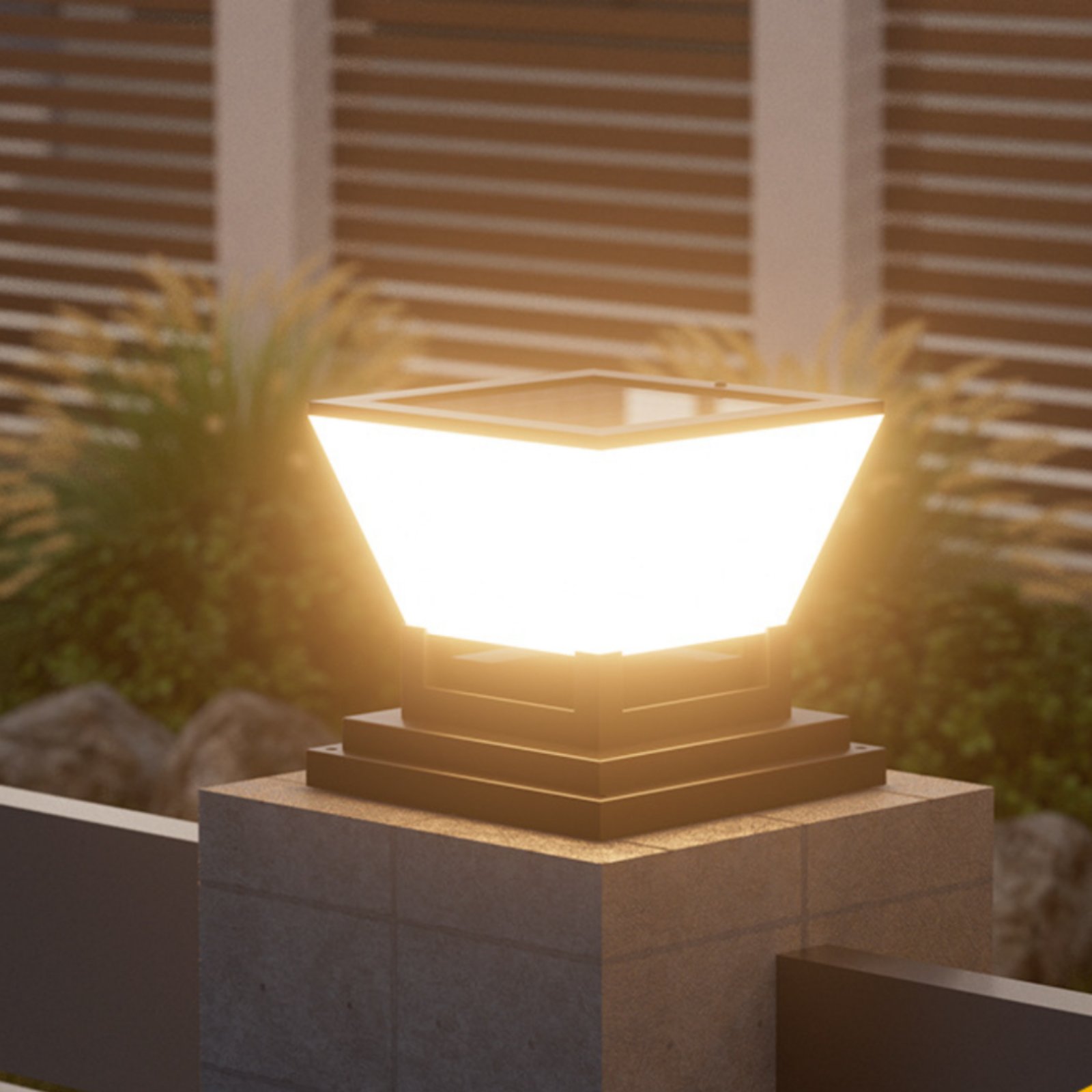 Outdoor Lighting Install - Solar Post Light Water Resistant Solar