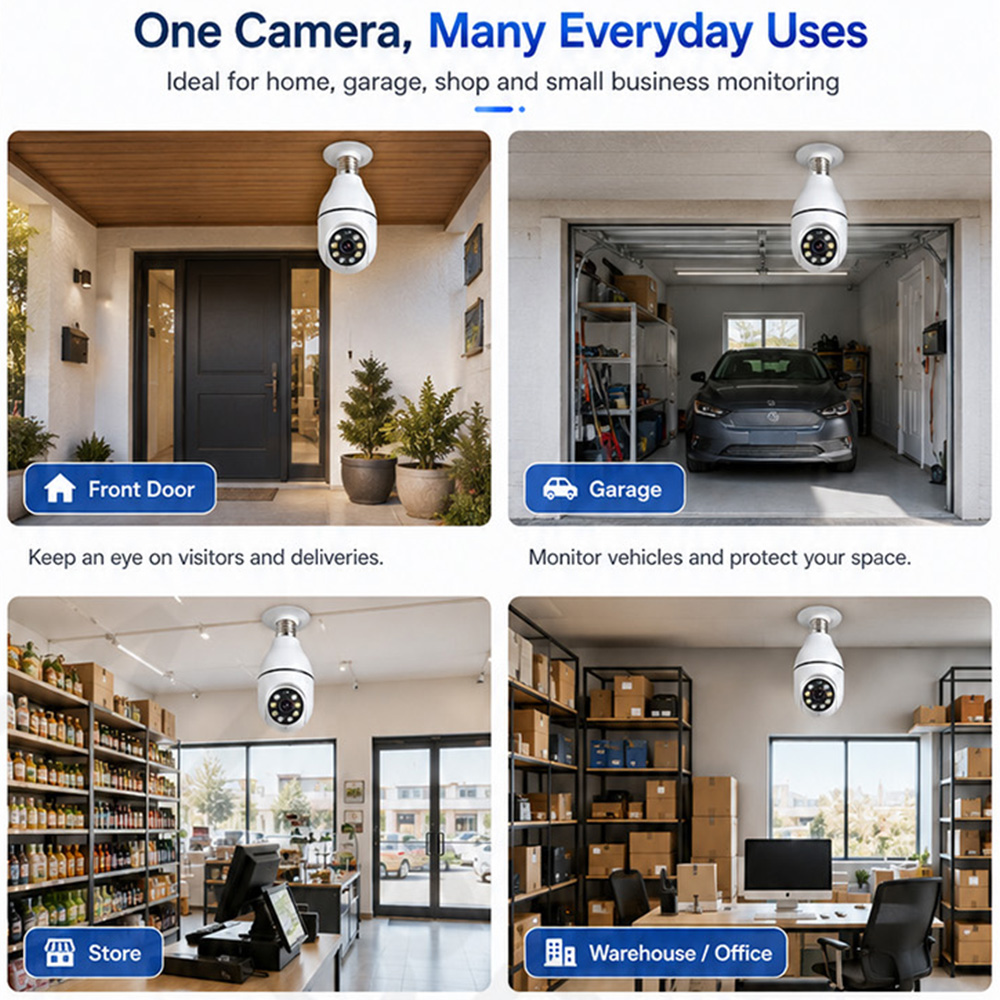 Bulb Camera  Tuya Wireless Lig - Outdoor Lighting No Electricity ulasan dan harga