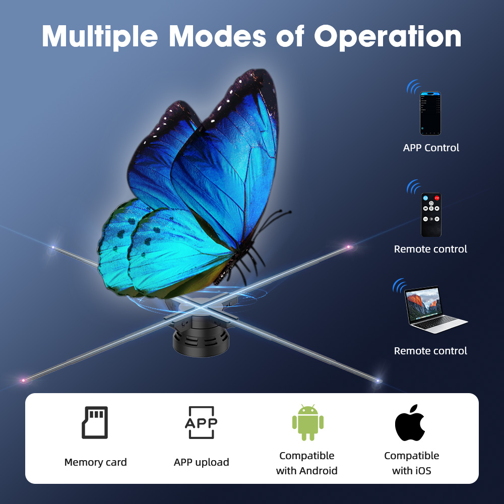 Customized 3D Hologram Fan Out - Outdoor Lighting Install ulasan dan harga
