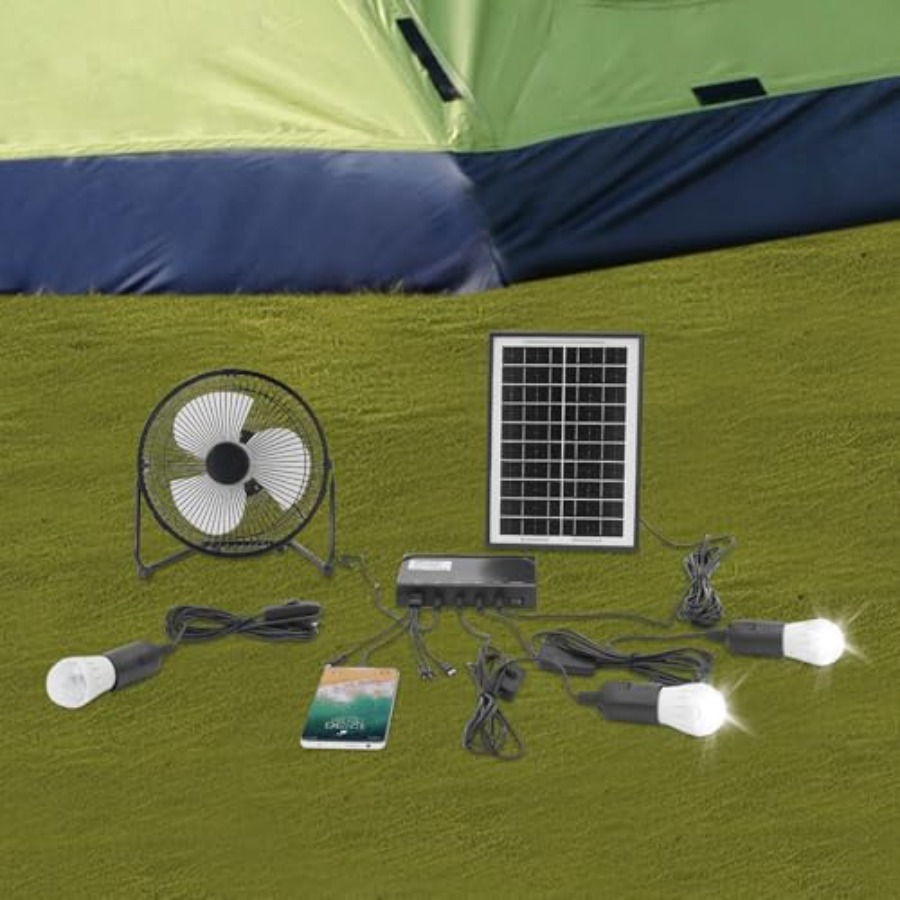Solar Ceiling Fan Light with B - Outdoor Lighting Volt ulasan dan harga