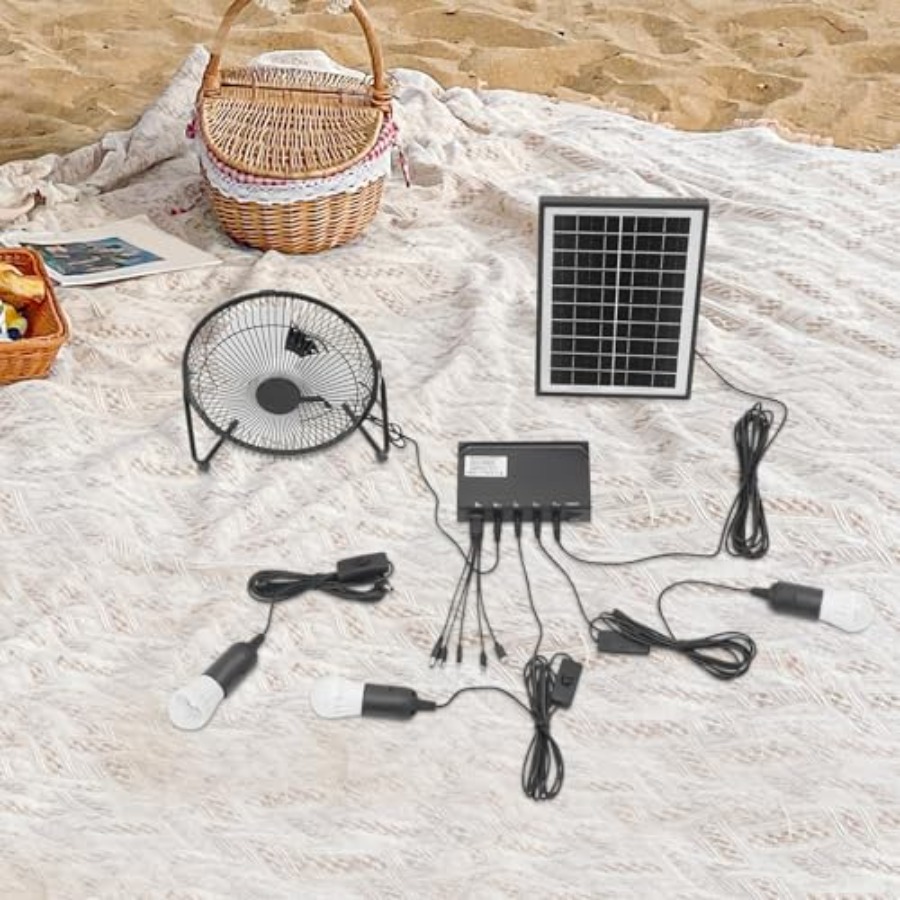 Solar Ceiling Fan Light with B - Outdoor Lighting Volt ulasan dan harga