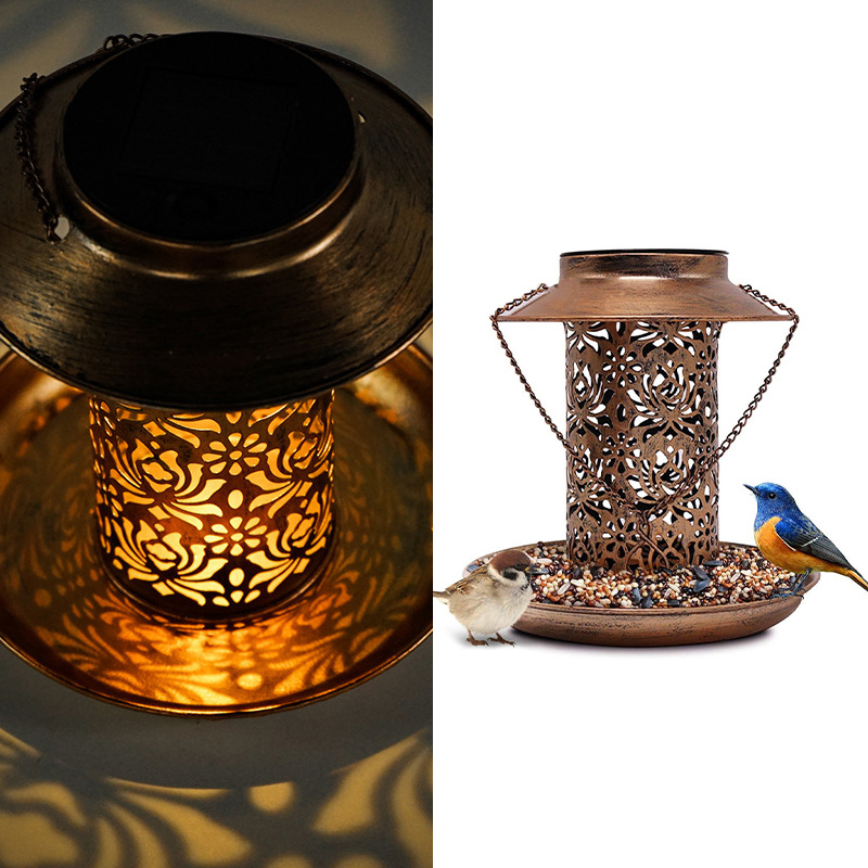 Solar Bird Feeder Metal Outdoo - Outdoor Lighting Ideas For Backyard ulasan dan harga
