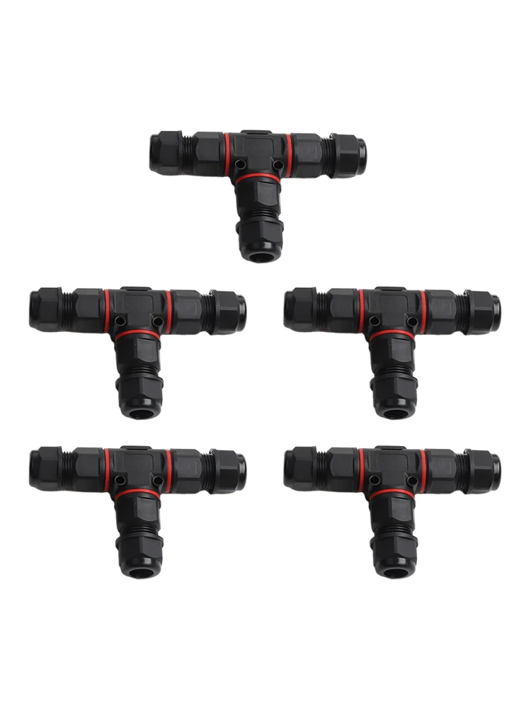 5Pcs IP68 Waterproof 3 Pin T S - Outdoor Lighting Junction ulasan dan harga