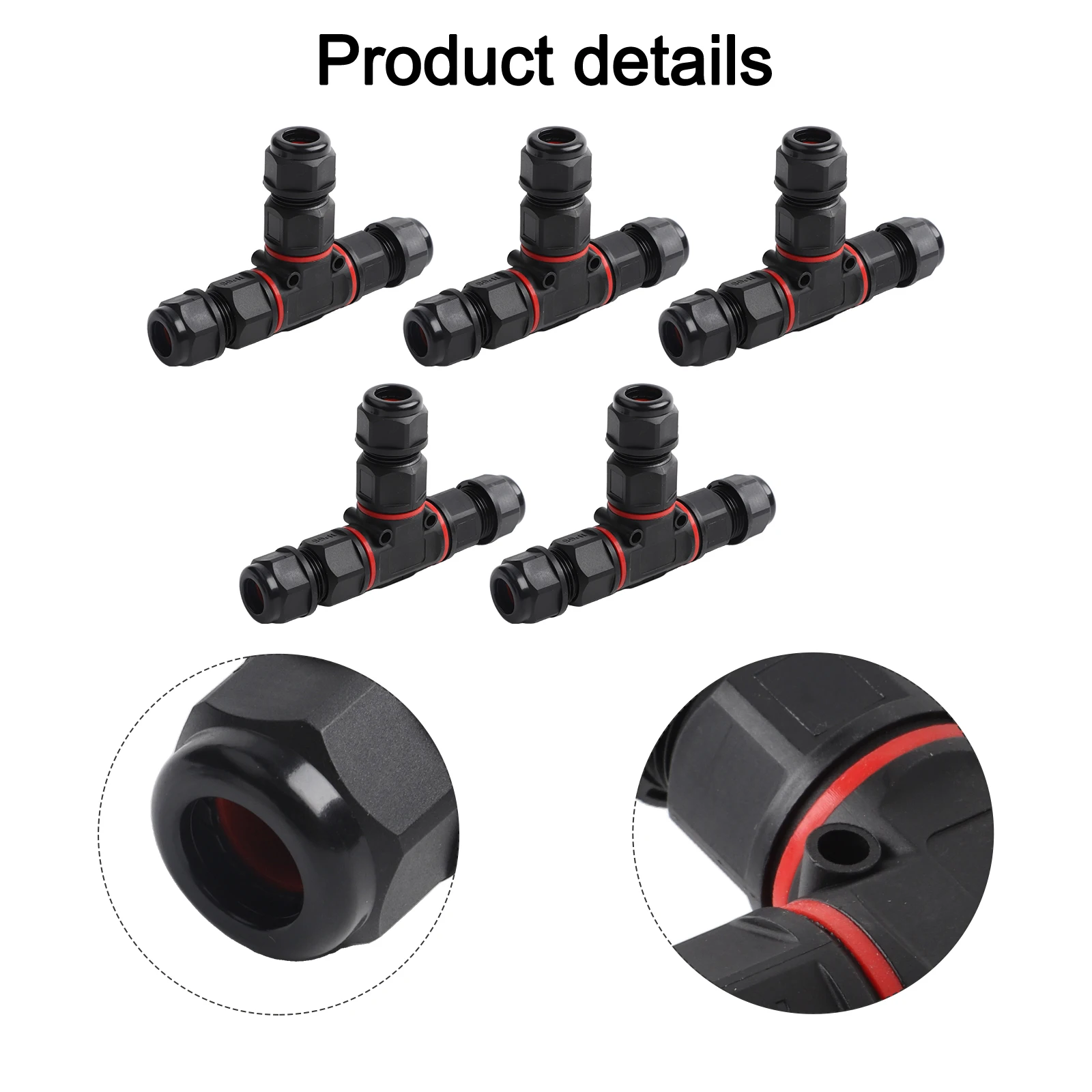 5Pcs IP68 Waterproof 3 Pin T S - Outdoor Lighting Junction ulasan dan harga