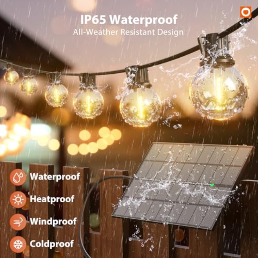 198Feet Solar String Lights Ou - Outdoor Lighting Install ulasan dan harga