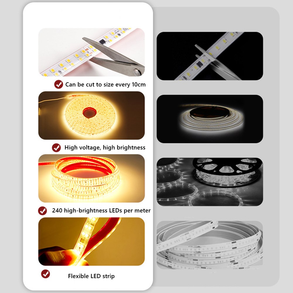 AC Led Strip Light 220V Lamp 2 - Outdoor Lighting Volt ulasan dan harga