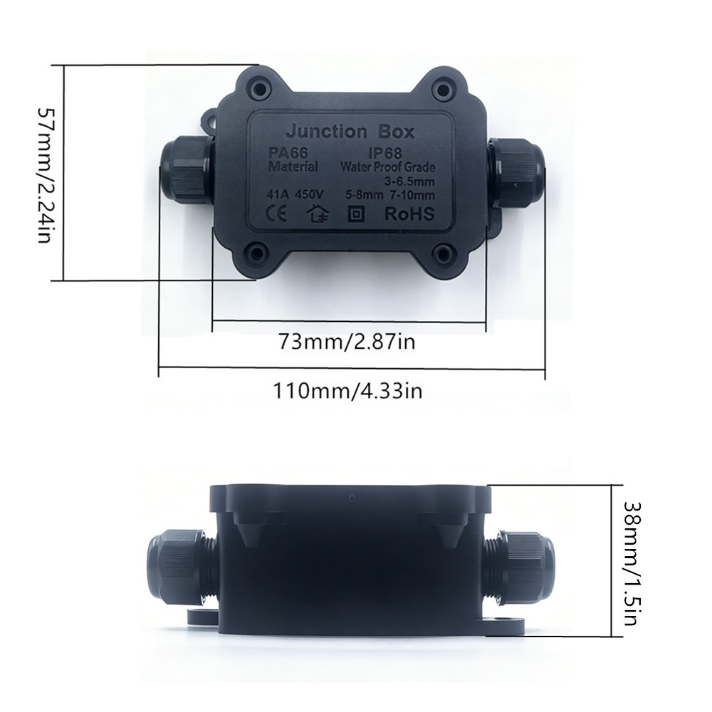 IP68 Waterproof Junction Box 2 - Outdoor Lighting Junction ulasan dan harga