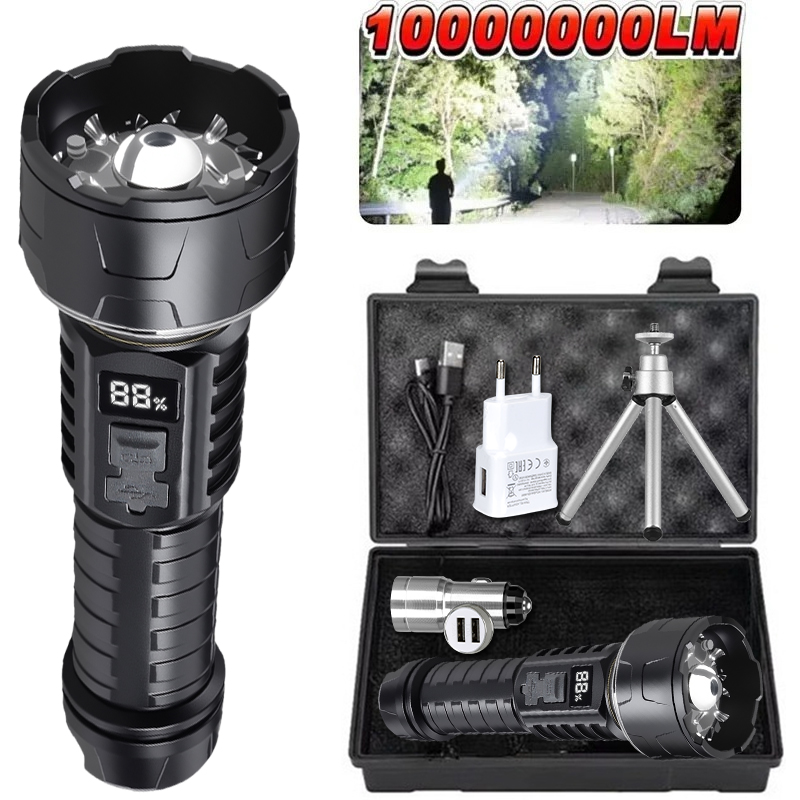 COB LED Flashlight Rechargeabl - Outdoor Lighting Install ulasan dan harga
