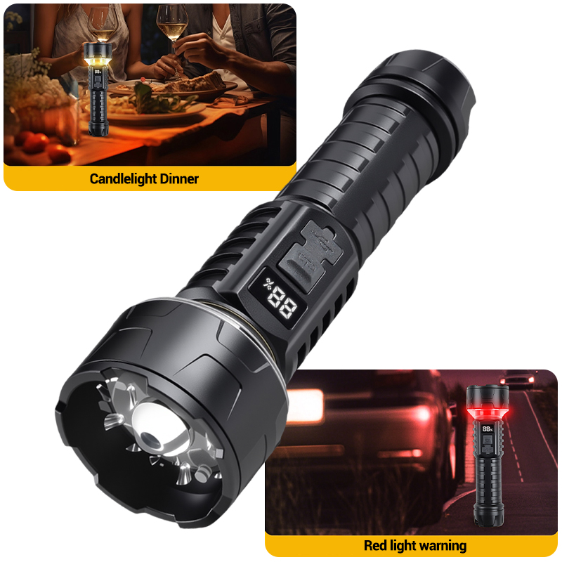 COB LED Flashlight Rechargeabl - Outdoor Lighting Install ulasan dan harga