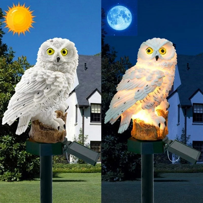 Solar Owl Statue Garden Light  - Outdoor Lighting Ideas ulasan dan harga