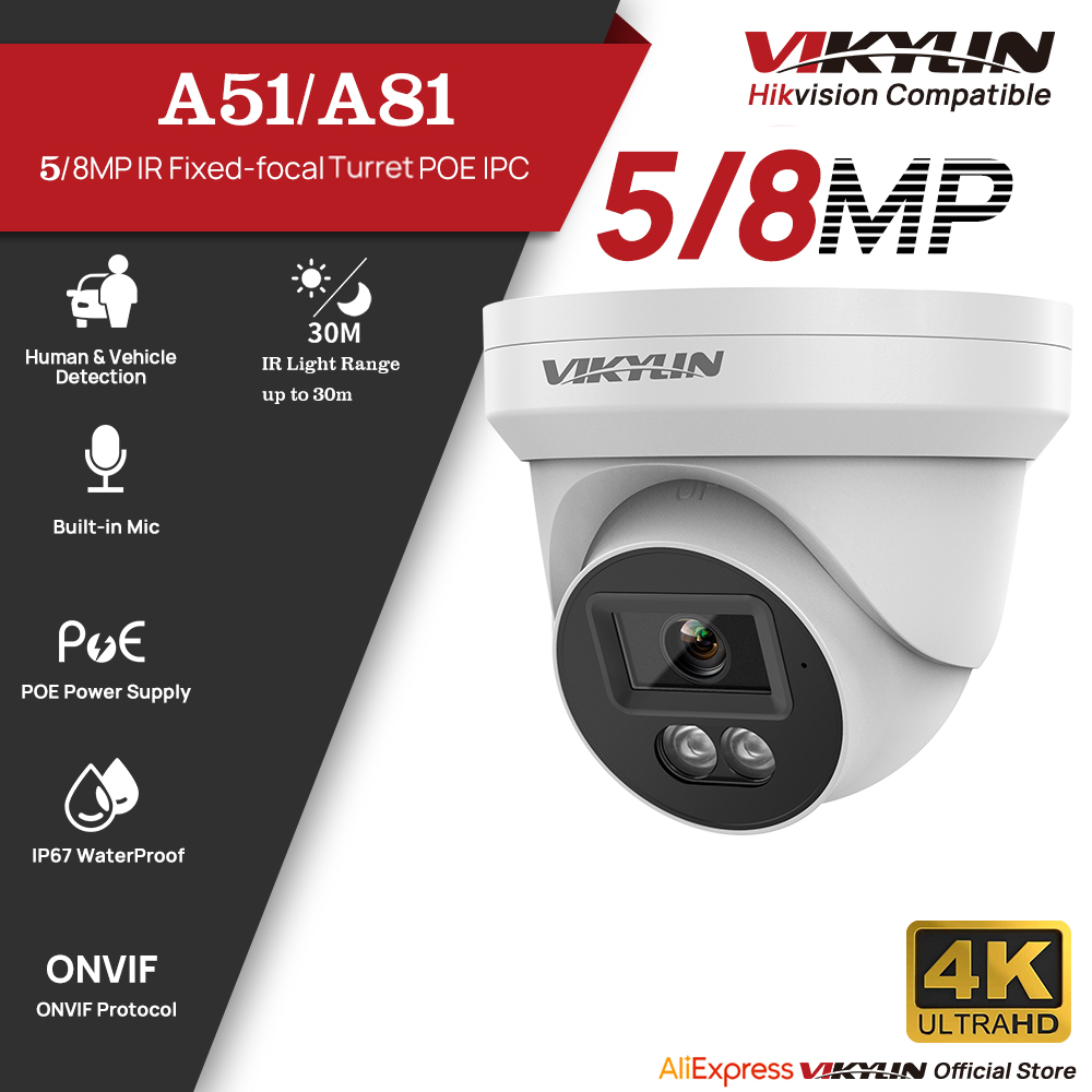 VIKYLIN 5/8MP HD IP Security C - Outdoor Lighting No Electricity ulasan dan harga
