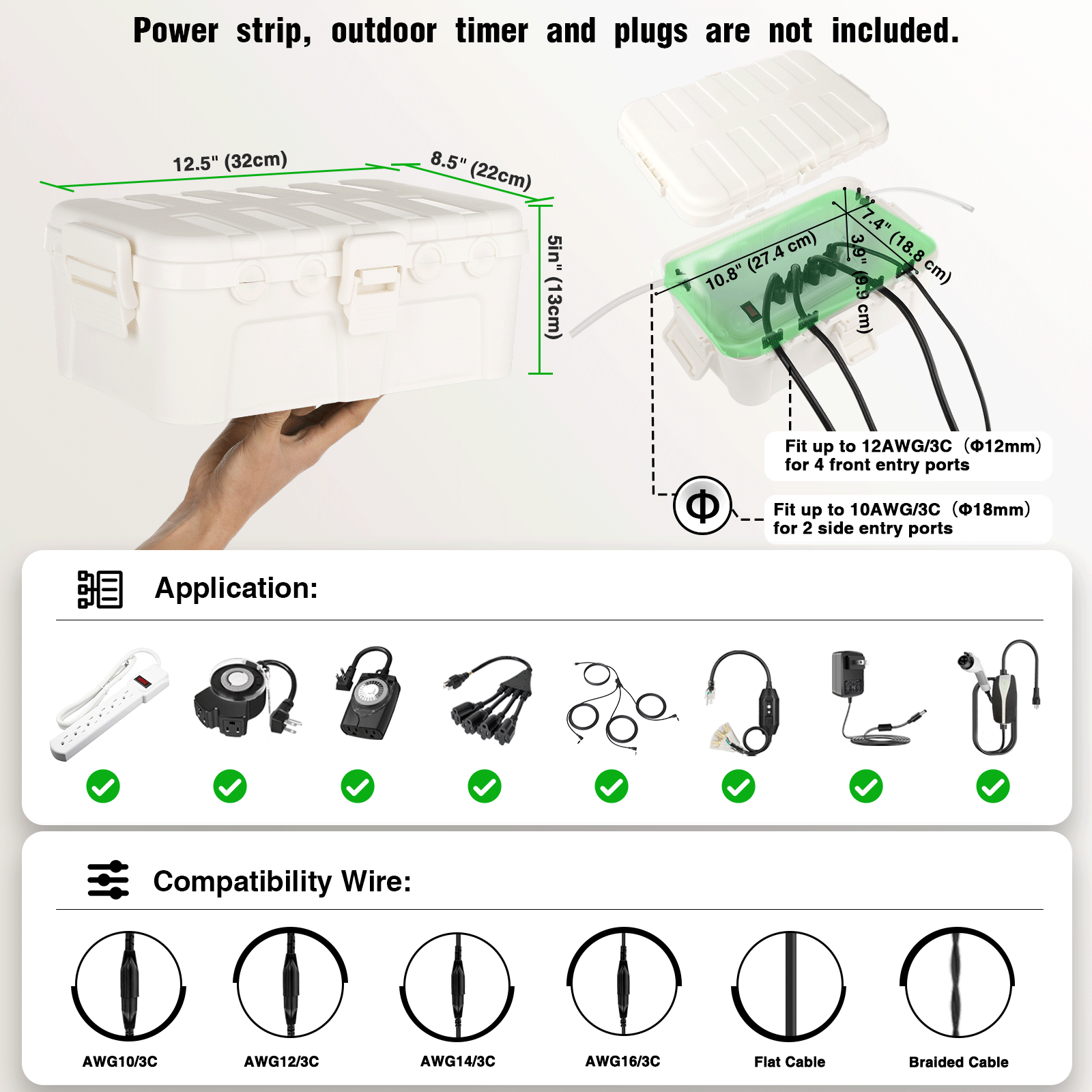 Large Outdoor Waterproof Elect - Outdoor Lighting Junction ulasan dan harga