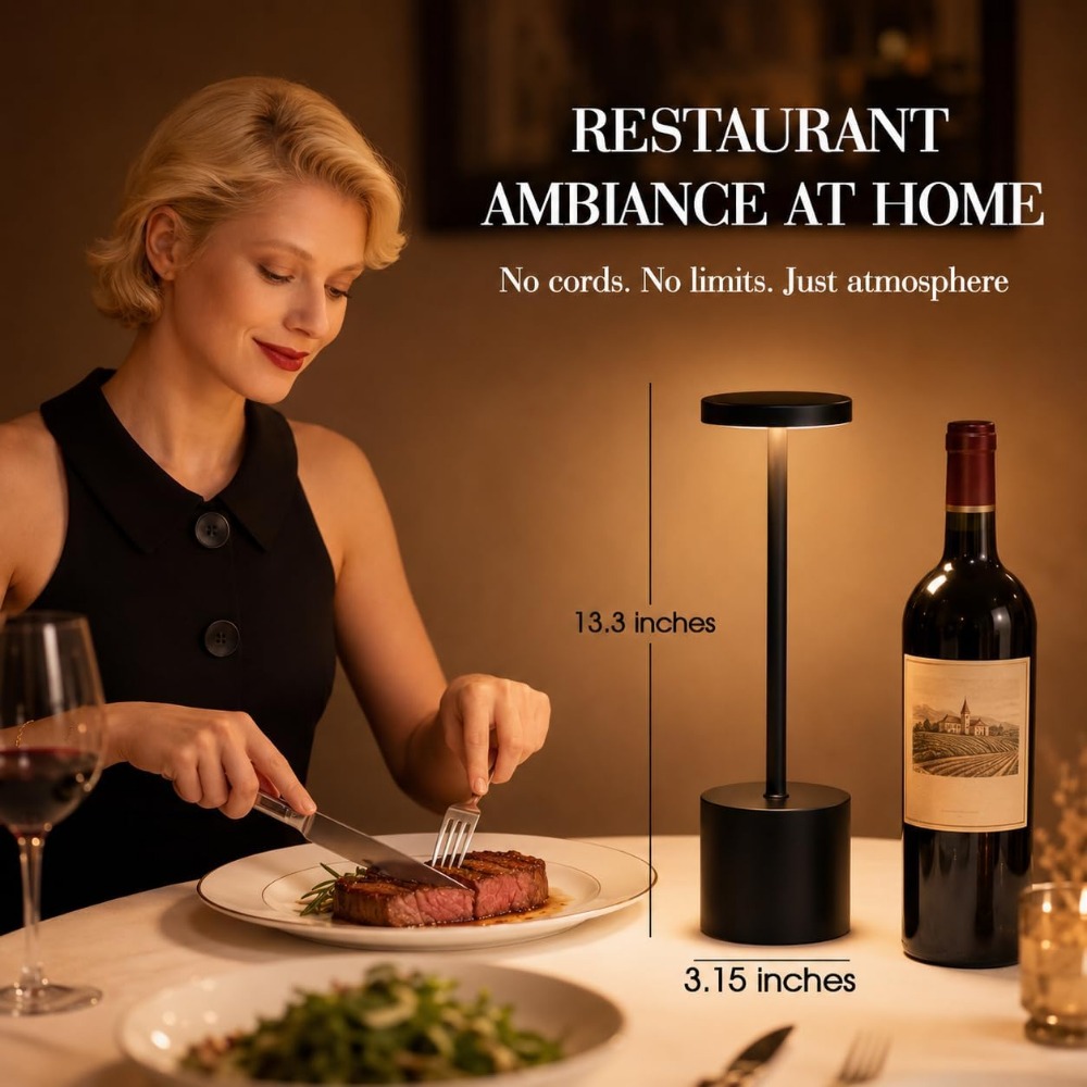 Cordless Table Lamp Set 5000mA - Outdoor Lighting Portable ulasan dan harga