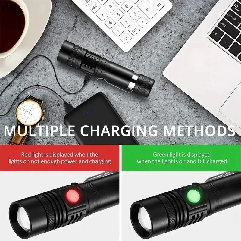 T6 LED Rechargeable Flashlight - Outdoor Lighting Ideas ulasan dan harga