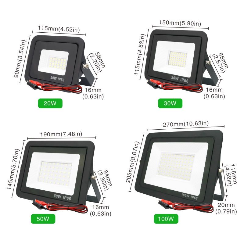 20W 30W 50W 100W DC12V Led Flo - Outdoor Lighting Volt ulasan dan harga