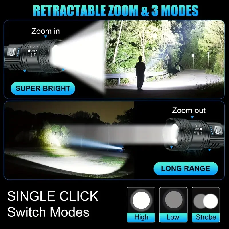 Tactical LED Flashlight 2000LM - Outdoor Lighting Ideas ulasan dan harga