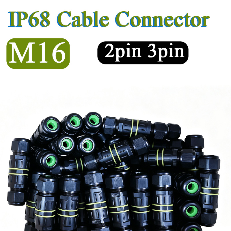 2Pin 3Pin M16 Cable Connector  - Outdoor Lighting Junction ulasan dan harga