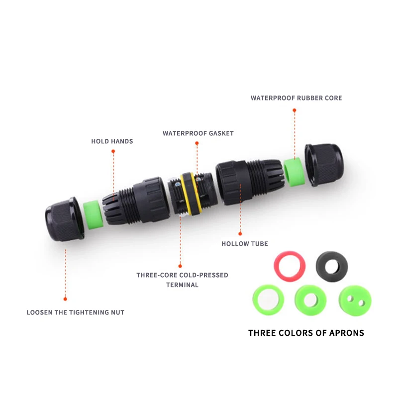 2Pin 3Pin M16 Cable Connector  - Outdoor Lighting Junction ulasan dan harga