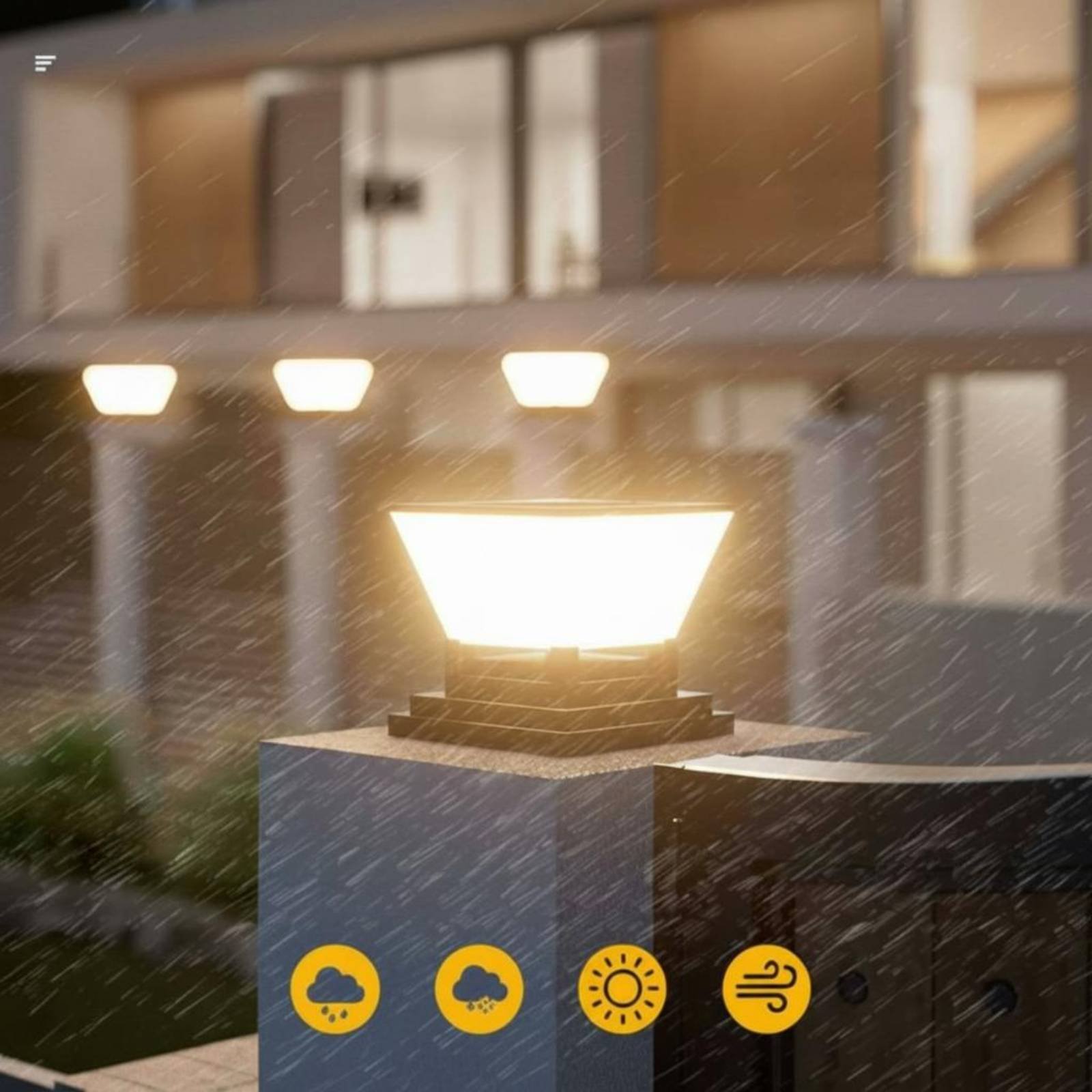 Solar Post Light Water Resista - Outdoor Lighting Install ulasan dan harga