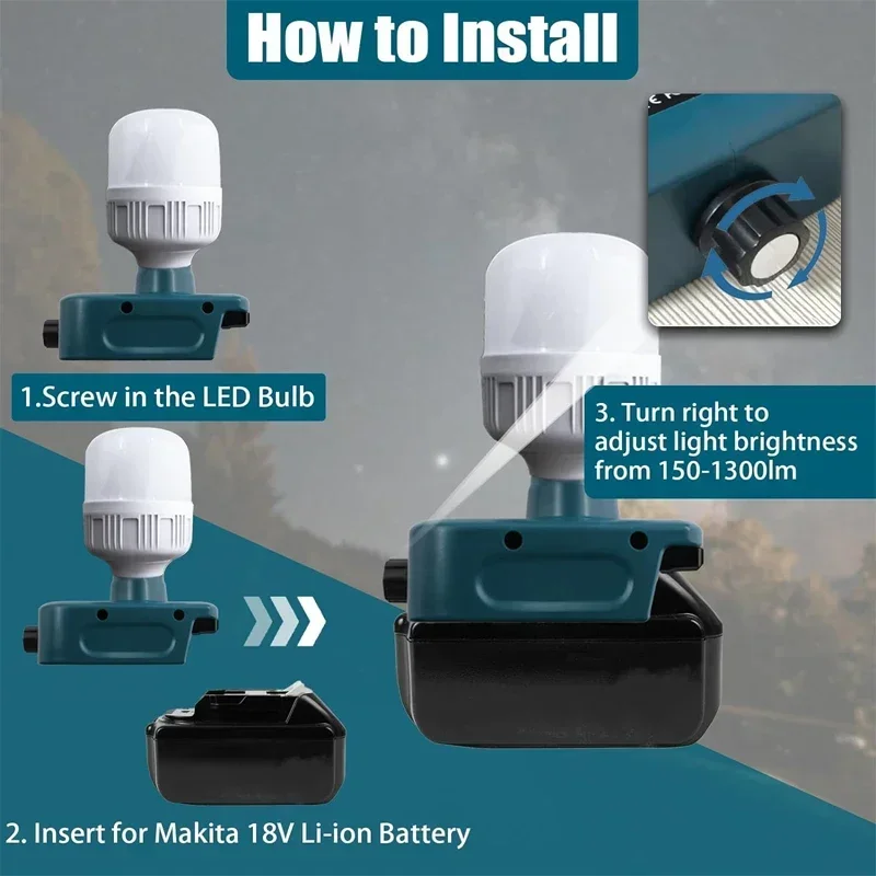 LED Bulb 12W Work Light for Ma - Outdoor Lighting Volt ulasan dan harga
